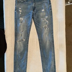 American Eagle Women’s Jeans Extreme Flex Destroyed Mid Rise 30x34